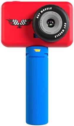 Mattel Hot Wheels Finish Line Kids Camera – Dual Lens Digital Camera (Printing & Selfie Models), 1080P HD Video, Kid-Friendly Design with Fun Filters & Stickers, Age 3+ - 1