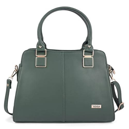 Image of ADISA gold square handbag shoulder bag for women and girls with sling belt (AD4081)