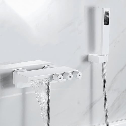 Robinet de bain laiton cascade or à jet silencieux
