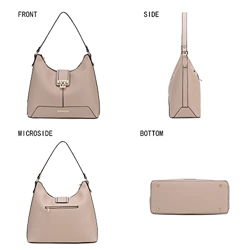 Image of MKF Collection Hobo Bag for Women & Wristlet Wallet Set, Vegan Leather Handbag Purse Set, Shoulder bags by Mia K