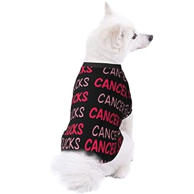 Dog Coat Clothes Soft Pet Pajamas Cancer Sucks Breast Awareness Puppy Dog Casual Outfit Pets Wear Hoodies Pet Warm Clothes