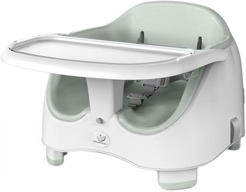 ベビーチェア ベビーソファ ベビーシート 子供用ハイチェア 多機能 取り付けストラップ付き トレイ収納 子供の成長に合わせて長く使える 安全保護 (グリーン)