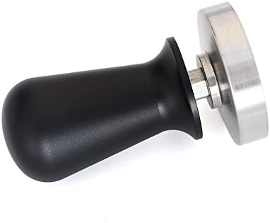 58mm Stainless Steel Coffee Tamper, 30Lbs Coffee Press Tool Pressure Base Tampers for Coffee and Espresso(Black)