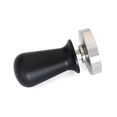 58mm Stainless Steel Coffee Tamper, 30Lbs Coffee Press Tool Pressure Base Tampers for Coffee and Espresso(Black)