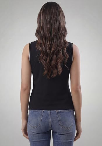 Image of Wear Your Opinion Mandarin Collar Sleeveless T Shirt for Women Top