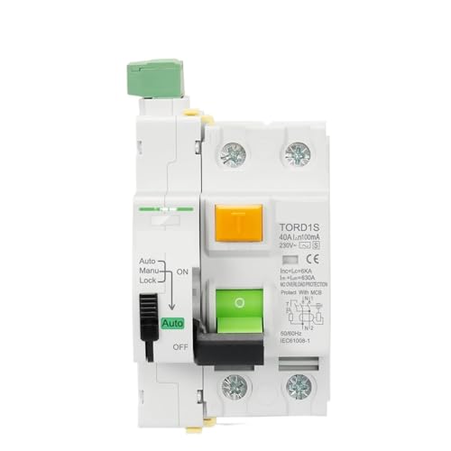 RCCB disjoncteur différentiel AC-S 300mA automatique 2 pôles 20A retardé pour tableau électrique