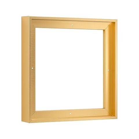Pixy Canvas Floater Frame 12x12 for 1-1/4 (1.25) inch Deep Canvas Paintings/Canvas Prints/Wood Canvas Panels/Wall Art/Wall Decor/Home Decor/Artwork (Brass Gold, 12 x 12 inch, Square) Cover