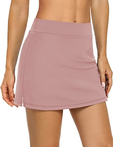 Image of LouKeith 19 inch Knee Length Skorts Skirts for Women Tennis Skirts Athletic Golf Skorts Casual Workout Skirt with Shorts Pockets