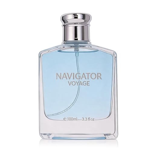 Image of AFLUXE Navigator Voyage Eau de Toilette for Men, Crisp Woody Aquatic Fresh Green Cologne, Long Lasting Clean Mens Perfume, 3.3 fl oz (100 ml)