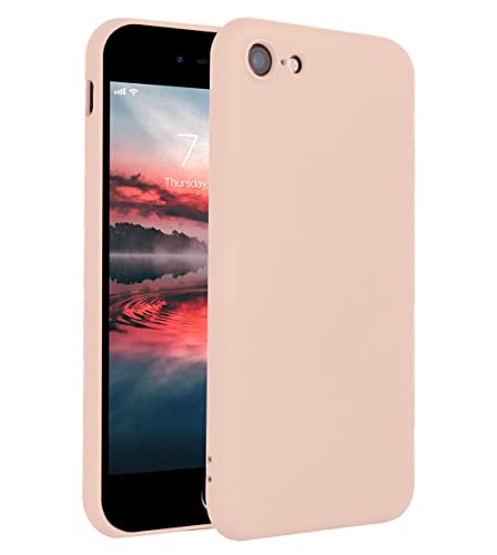 Image of VONZEE Silicon Back Cover for iPhone 6 Plus / 6s Plus with Microfiber Cushioning (Silicone | Pink | Solid)