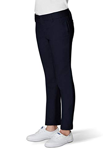 French Toast Junior's Skinny Stretch Twill Pant, Navy, 3