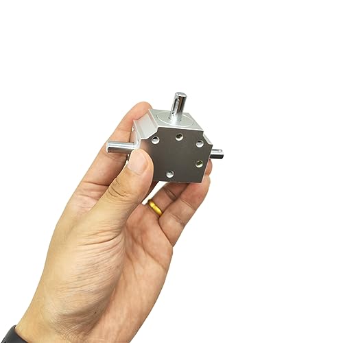Image of 1:1 Right Angle Tapered Bevel Gearbox Mini 1 Module 20 Teeth 90 Angle Drive Steering Gear Device Simple Mechanical DIY Module with 8mm Shaft
