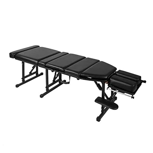 GYMO Cama De Prensa Quiropráctica, Cama Quiropráctica Americana Plegable, Cama De Masaje Cama De Masaje, Cama De Belleza, Asistencia Portátil Plegable para Ancianos