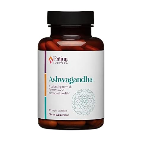 Dr. Chaudhary’s Prajna Ayurveda Ashwagandha is a Balancing Formula That Helps Calm the Mind and Body, Control Stress Cravings, Modulate Cortisol, Support Hormone Balance, Vegan, Gluten-Free, Organic Cover