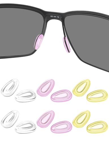Image of 6 Pairs Replacement Nose Pads for Oakley Feedback OO4079|Holbrook Metal OO4123|Gauge 6 8 OO6038 OO4124|Crosshair