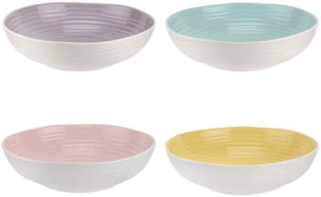 Sophie Conran Colour Pop Coupe Pasta Bowls, 23.5cm, Assorted Colours, Set of 4