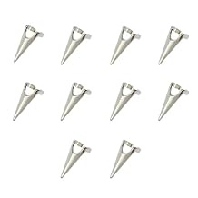 10 Pieces Metal Hair Parting Ring Adjustable Hair Selecting Tool for Salon Hair Extensions Braiding Styling Halloween Cosplay Silver