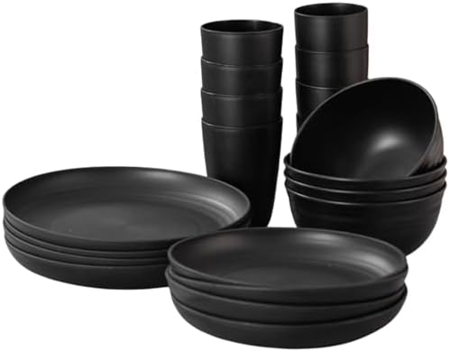 Conjunto Aparelho de Jantar 18 Peças, 6 Pratos, 6 Bowls, 6 Copos,...