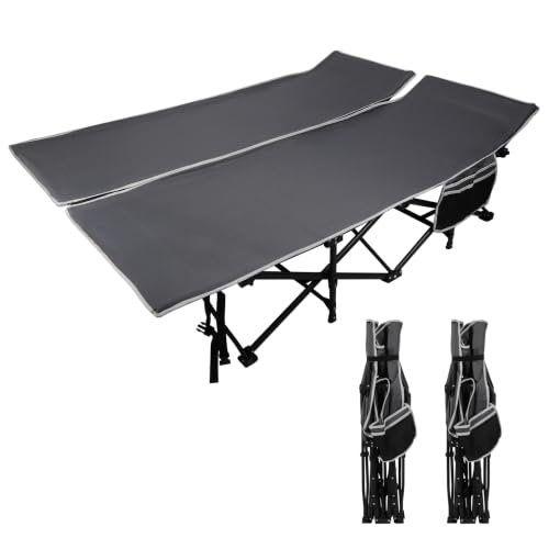Image of REDCAMP 2 Person Oversize Camping Cots, 56'' Extra Wide Sleeping Cots
