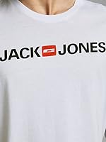JACK & JONES Herren JJECORP Logo Tee SS Crew Neck, White/2-PACK W. Navy Blazer/RE, S – Ansicht 4