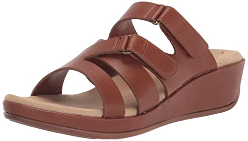 Sandales compensées Koda Easy Street cognac en taille 42 pour femme
