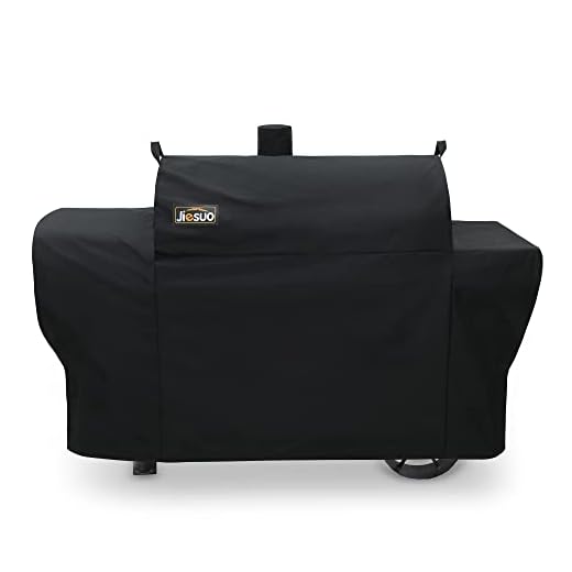 JIESUO Grill Cover for Oklahoma Joe's Longhorn Combo Grill, Heavy Duty Waterproof Oklahoma Joe's Longhorn Combo Charcoal Gas Smoker Grill Accessories