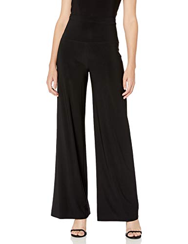 Anne Klein Women's Pullon Knit Wide Leg Pant, Anne Black, M