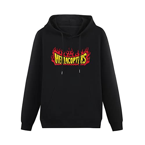 XIAOYE The Hellacopters Black Hoodie Unisex Men's Graphic Sweatshirt L