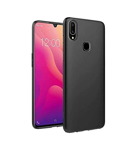 Image of Mobile Back Cover Case for Vivo V11 (Silicone Case|CameraProtection|Black SC1510)