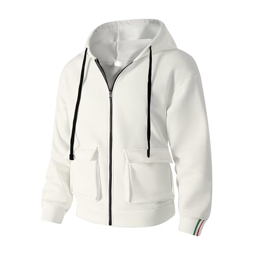 Pull Capuche Homme en Laine de Qualité Supérieure - Sweat Noir Style Militaire et Tactique Raffiné