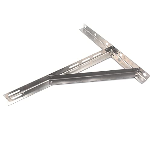 Image of Wall Mounting Bracket for 9000-24000 BTU Condenser,Ac Support Brackets Rust Free Stainless Steel for Mini Split Air Conditioner Heat Pump Systems. (Small(9000-24000BTU))