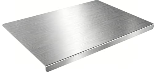 Tabla de cortar rectangular de acero inoxidable 304 59.9x40.1 cm miniatura 1