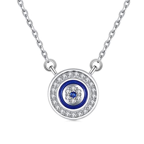 Collier mauvais œil argent anti-ternissement pour éviter les allergies et protéger votre style