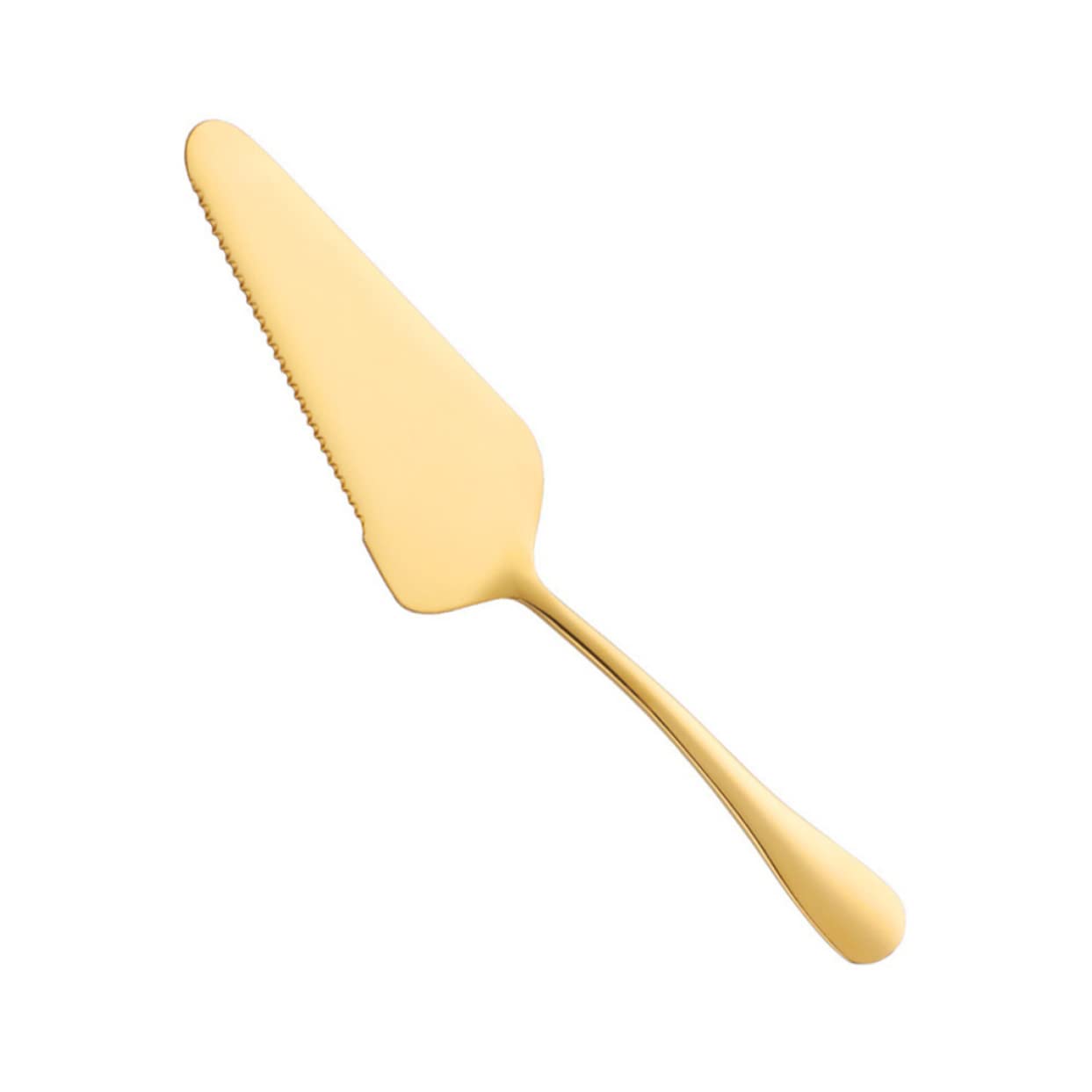 LALADEFIEE Stainless Steel Baking Shovel Wedding Cake Cutting Tool Cake Transfer Spatula Buttercream Frosting Turner Scraper Cream Spatula Pizza Cut Turner Pizza Spatula Pie Server Golden