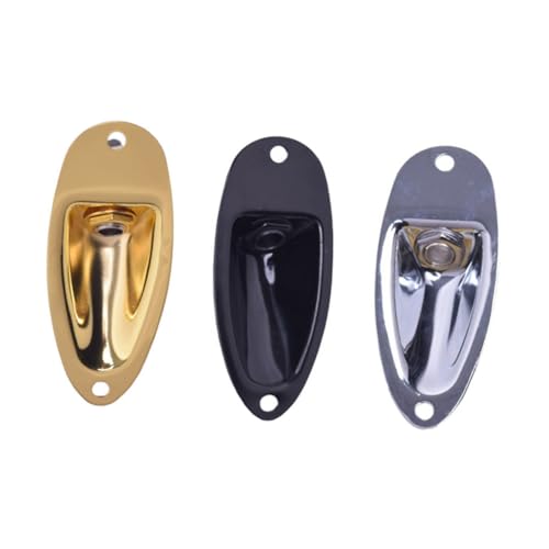 HIAKDOFT Juego De 3 Conectores De Guitarra Eléctrica De 6.35 Mm, Aleación De Zinc, Colores Dorado,...
