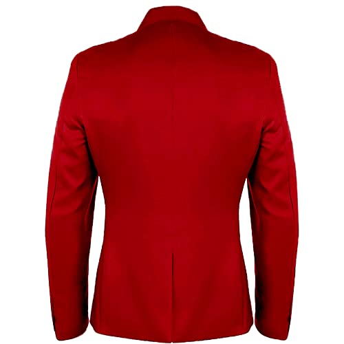 Mens Fashion Suit Jacket Slim Fit Blazers Stage Dress Jackets2