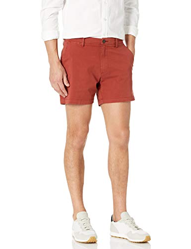 Image of Amazon Essentials Men's Slim-Fit 5 inch Lightweight Comfort Stretch Oxford Cotton Shorts