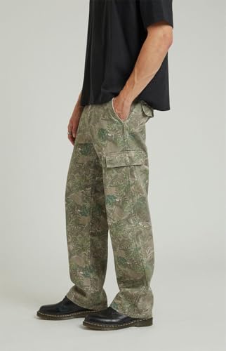PacSun Men's Dylan Baggy Jeans Cargo Tree Camo2