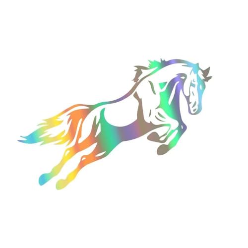 Autocollant de voiture cheval en vinyle laser decoration exterieure