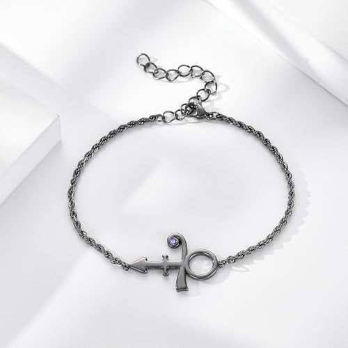 Prince Symbol Bracelet 925 Sterling Silver Prince Symbol Jewelry Gifts for Prince Fans2