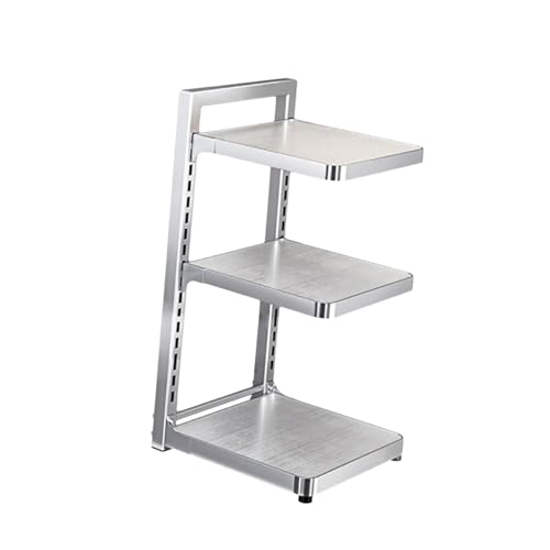 Ronyme Pot Rack for Pans And Pots, Storage Solution for Kitchen Countertop, 3 Tier