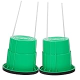 Toddmomy 2pcs Stilt for Balance Training Non Slip Sensory Development Outdoor Fun for Playgrounds Gardens Green