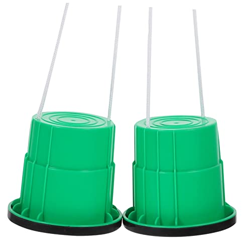 Toddmomy 2pcs Stilt for Balance Training Non Slip Sensory Development Outdoor Fun for Playgrounds Gardens Green