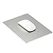 Aenfor Aluminum gaming mouse pad [Ultra Thin][Non-slip Base][Resistant to dirt][Easy to clear]mouse pad with Micro Sand Blasting Aluminum Surface for Fast and Accurate Control (Silver)