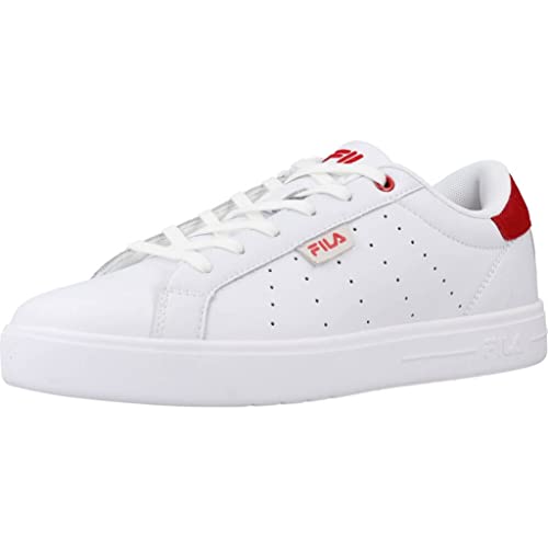 FILA FILA Lusso V Wmn, Scarpe da Ginnastica Donna, White Red, 36 EU