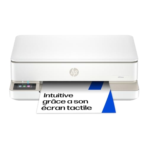 HP Envy 6120e, Imprimante Multifonction, Jet d'encre, A4, Couleur, Impression Recto Verso Automatique, Jusqu'à 10 ppm, Wi-FI, Smart, 3 Mois de Forfait Instant Ink Gratuit, Blanche