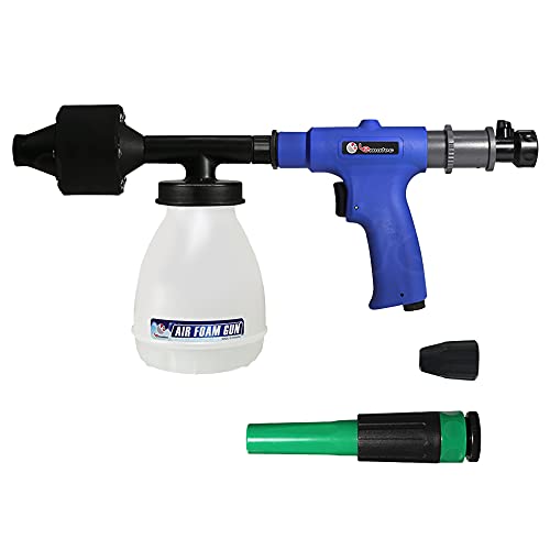 LE LEMATEC Car Foam Gun, Car Washer, Detailer, and Blower. Air Foam Cannon. Multi Use Kit for Auto, Home, Gardening, and Detail Shops. Professional Level Quality (3 in 1)