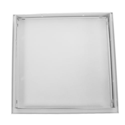 HOMSFOU Plaque de Recouvrement en Alliage d'Aluminium 274 X 274 CM – Trappe d'Accès Amovible pour Cloisons Sèches – Panneau d'Accès Mural Renforcé pour Ventilation et Plomberie –