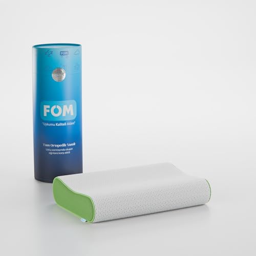 Mini Flex Visco Çocuk ve Seyahat Uyku Yastık, Ortopedik, 50 X 30 X 11/9, Yeşil