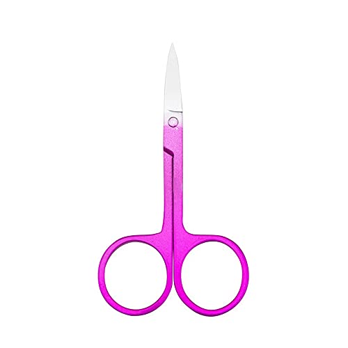 Tijeras 1 Pieza de Acero Inoxidable, pequeñas Herramientas para uñas, Tijeras para Cortar Vello de Nariz y Cejas, Pinzas para manicura, Maquillaje y Belleza